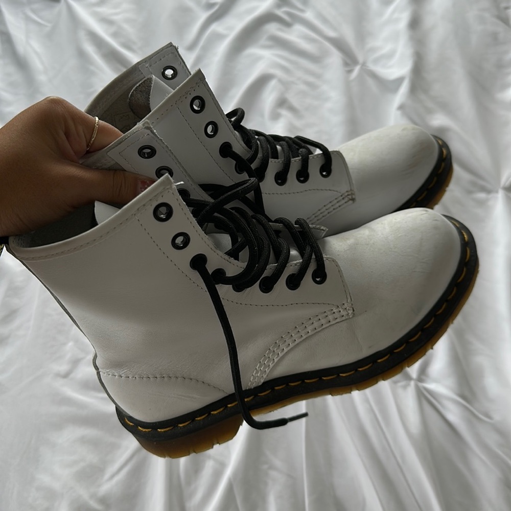 dr marten white boots